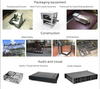 Sheet metal fabrication packing machine frame fabrication